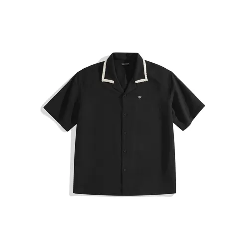 PEACEBIRD MEN Shirts Men Black 1 Loose Fit