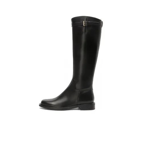 Staccato Knee-high Boots Women's Black Lined With Fleece