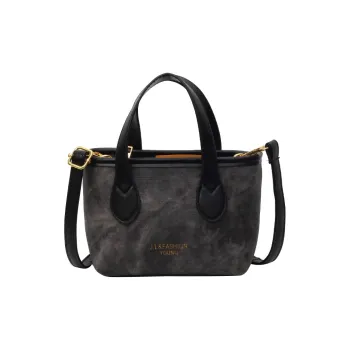 ALOENEY PU Crossbody Bag Women's Dark Tea/Light Khaki