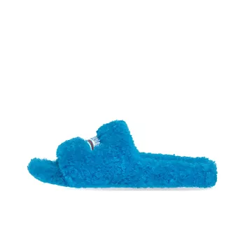 Balenciaga Furry Slide Blue Women's