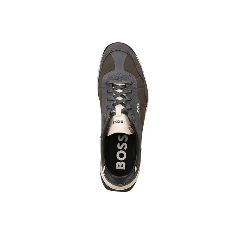 HUGO BOSS Low Top Casual Shoes Men's Army Green-2