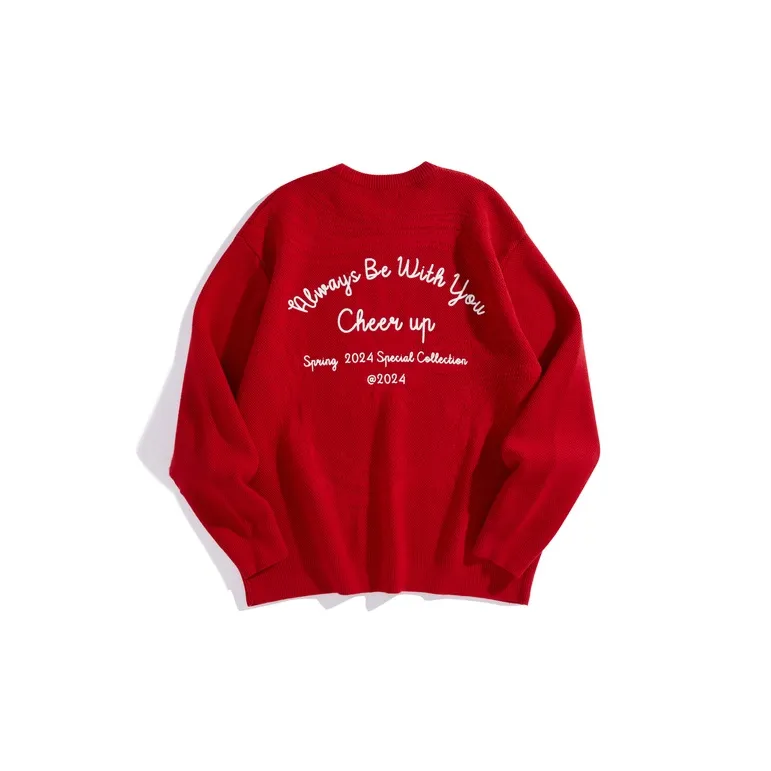 PEACEBIRD MEN Sweater Unisex Red-1