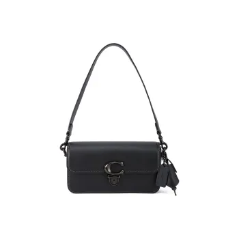 COACH Studio Cow Leather Portable Crossbody Bag Shoulder Bag Small Size Women's Black