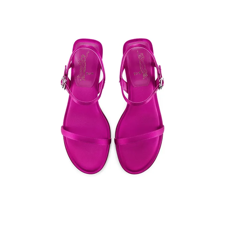 7or9 Freud Strap Sandals 3.5cm Women's Rose Red-2
