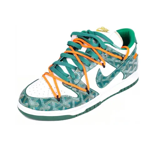 Nike Air Dunk Jumbo Casual Shoes Men Low-Top Green/White/Orange