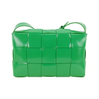 Bottega Veneta CASSETTE Calfskin Tofu Bag Handheld Crossbody Bag Shoulder Bag Women's Parrot Green