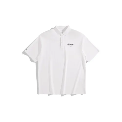 PEACEBIRD MEN Polo Shirts Men White 1 Loose Fit