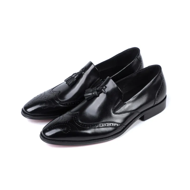 ASTON M.JAZZ Dress Shoes Men Low Top Black/Coffee-2