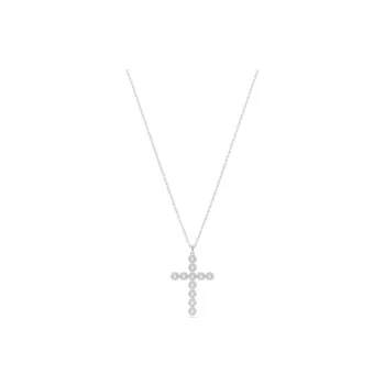 Swarovski Insigne Rhodium Plated Zirconia Necklaces Women's Silver