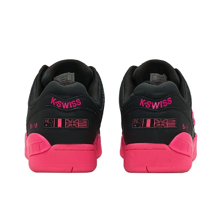 KSWISS Si 18 Full Coverage Shoes Anti Slip Wear Resistant Low Top Skateboard Shoes Women's Black Pink-3