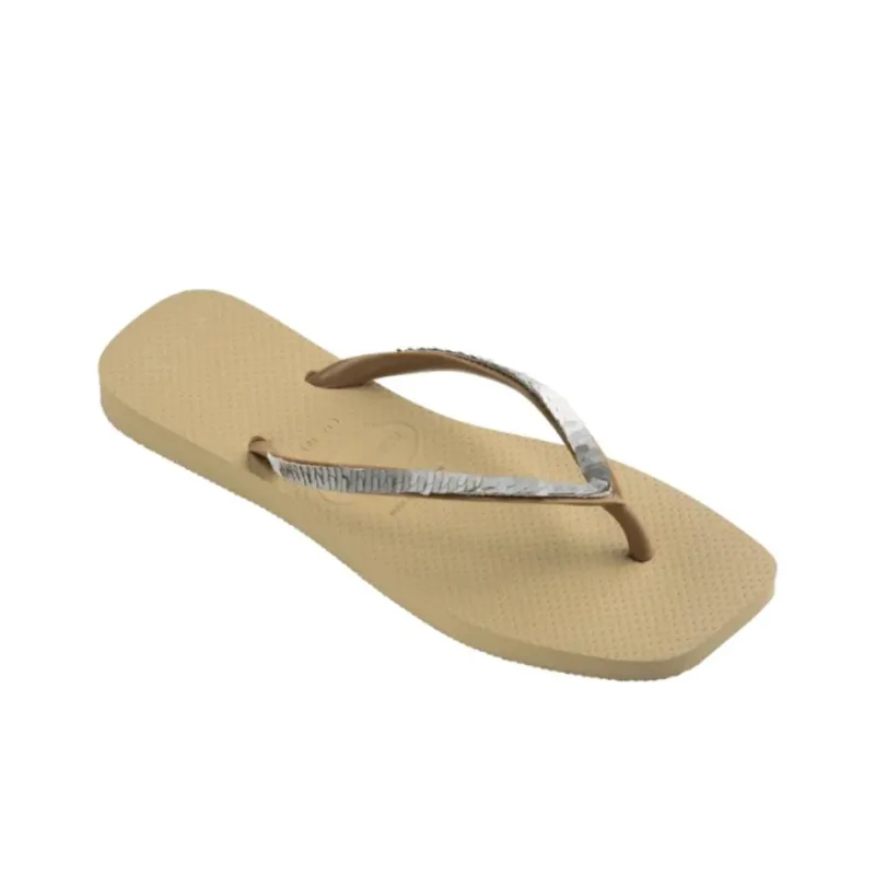 Havaianas Odor Resistant Quiet Quick Dry Flip Flops Women's Sand Gray-2