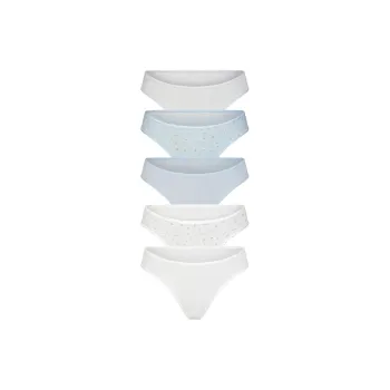 SKIMS FITS EVERYBODY CHEEKY BRIEF 5-PACK Underpants Women's 5 Pack CELESTE ROSEBUD MULTI/Rose Lily Multicolor