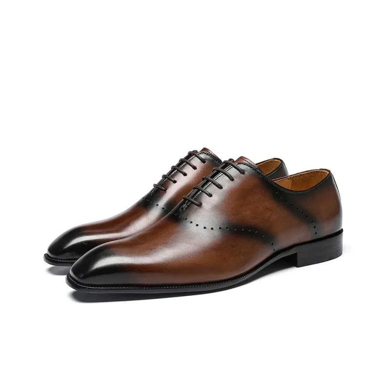ASTON M.JAZZ Dress Shoes Men Low Top Black/Gray/Coffee-16