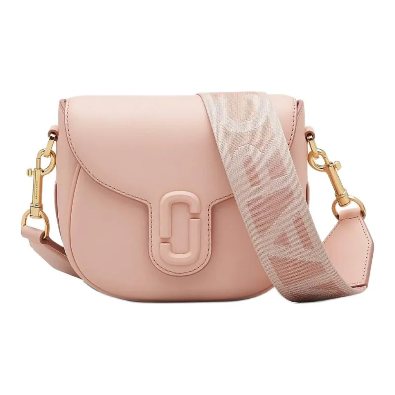 MARC JACOBS Smooth Leather Saddle Bag Shoulder Bag Crossbody Bag Small Size Women's Rose Pink-0