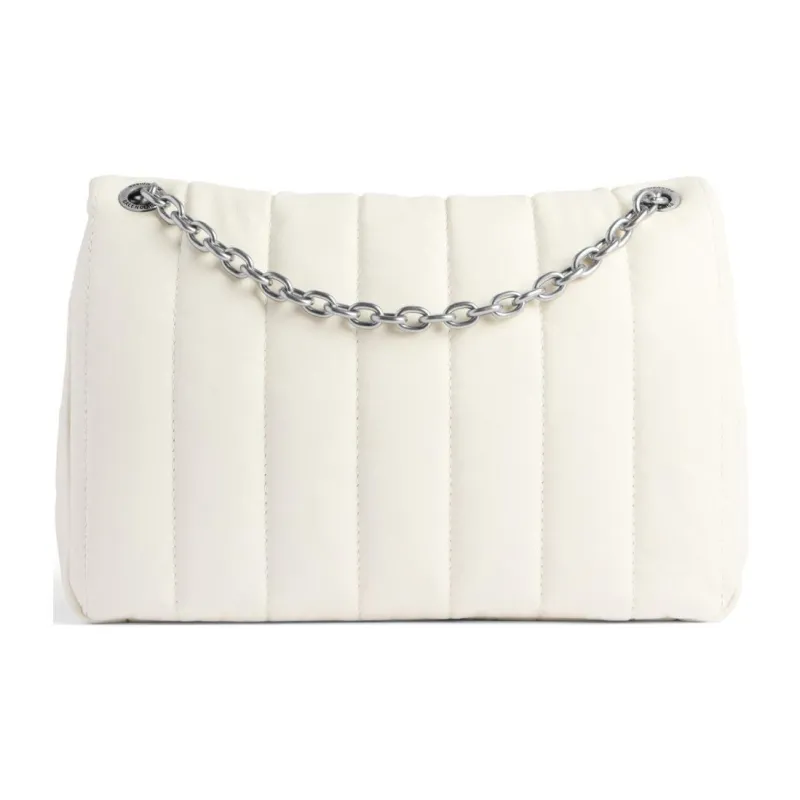 Balenciaga Calfskin Crossbody Bag, Shoulder Bag Women's White-4