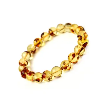 GOLDFISH ALLEY Amber Beeswax Jade Bracelets Unisex