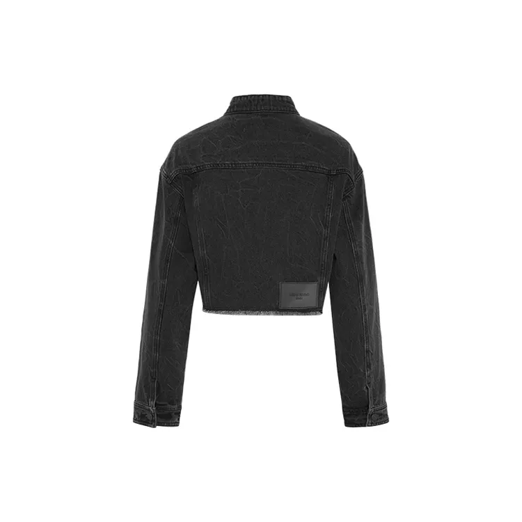 URBAN REVIVO Denim Jackets Women's Black-1