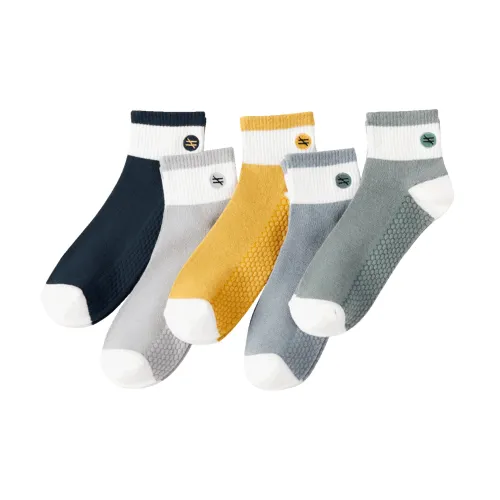 MIIOW Ankle Socks Men's 5 Pack Mixed Color