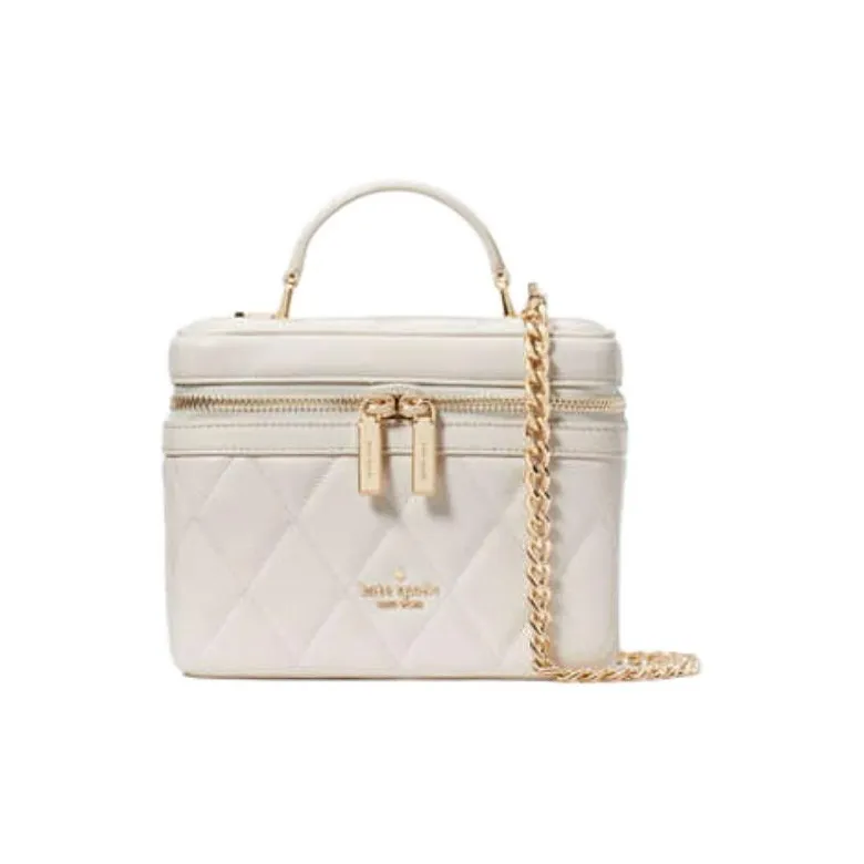 Kate Spade Leather Handbag, Shoulder Bag, Crossbody Bag Women's Ecru-1