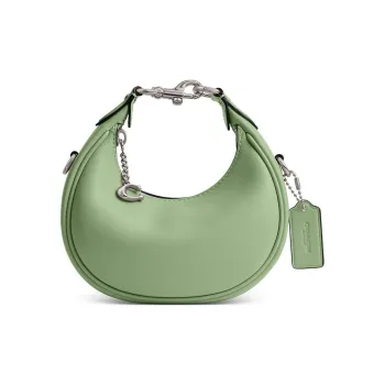 COACH JONIE Leather Crescent Bag, Shoulder Bag, Crossbody Bag, Handbag Mini Women's Green
