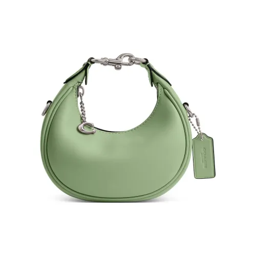 COACH JONIE Leather Crescent Bag, Shoulder Bag, Crossbody Bag, Handbag Mini Women's Green
