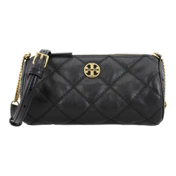TORY BURCH TB Willa Sheepskin Cylinder Bag Shoulder Bag Crossbody Bag Mini Women's Black