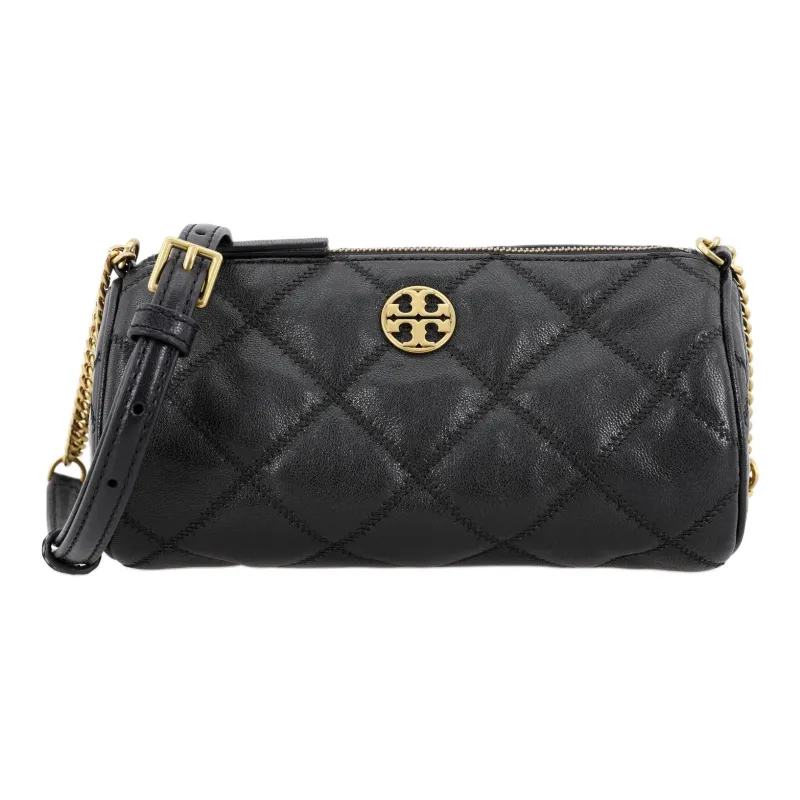 TORY BURCH TB Willa Sheepskin Shoulder Bag, Crossbody Bag Mini Women's Black-0