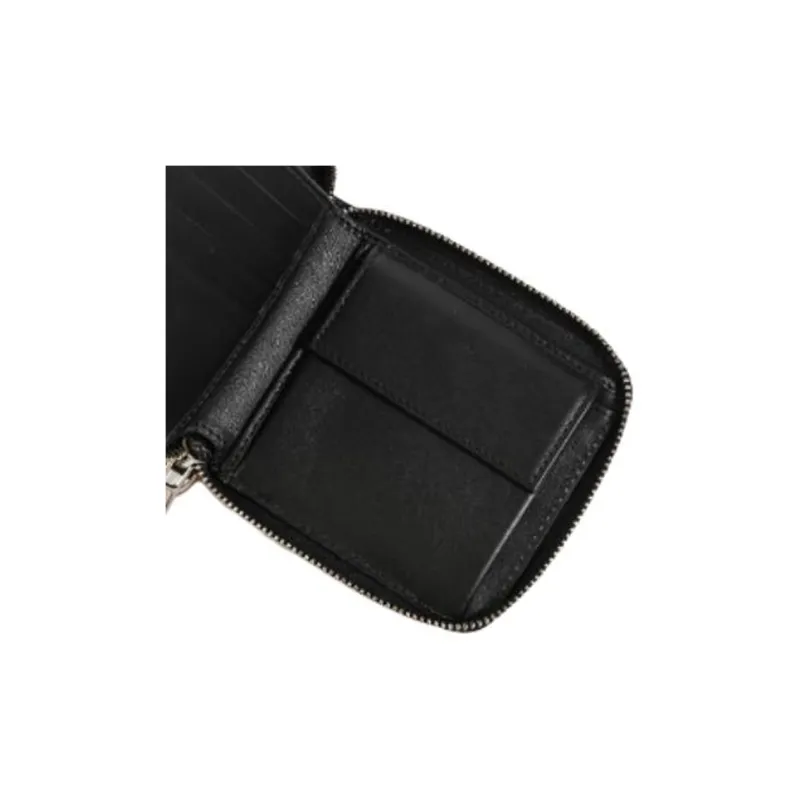 Moncler Calfskin Wallet Men's Black-7