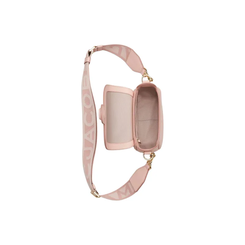 MARC JACOBS Smooth Leather Saddle Bag Shoulder Bag Crossbody Bag Small Size Women's Rose Pink-3