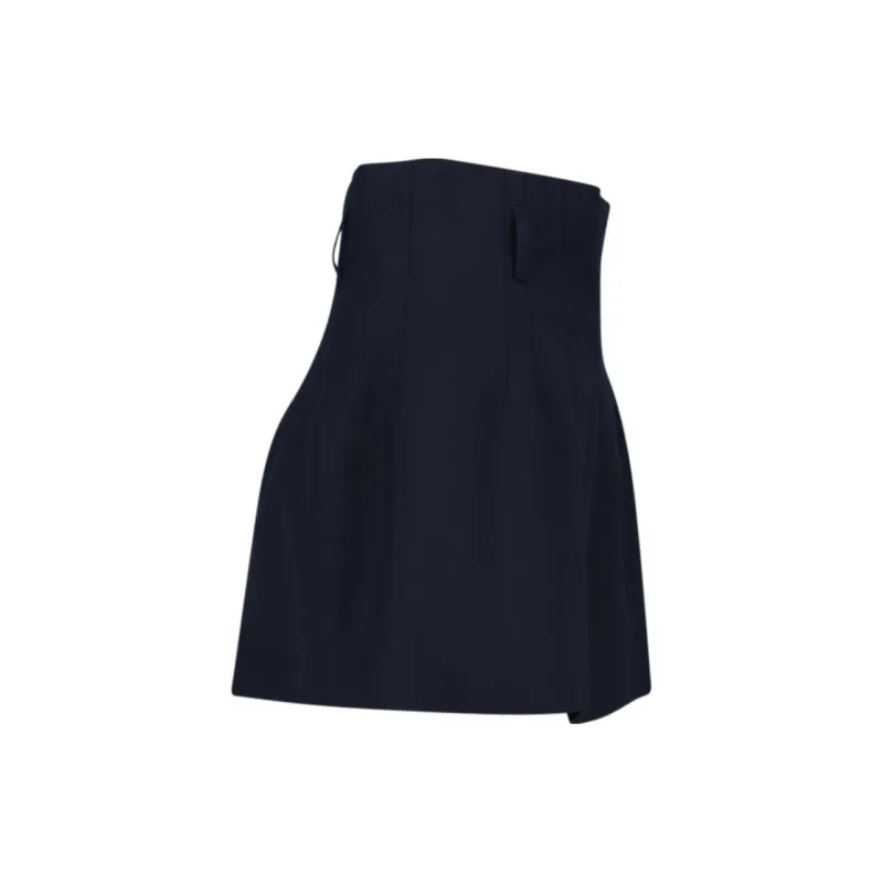 PRADA High Waist Flared Shorts-2