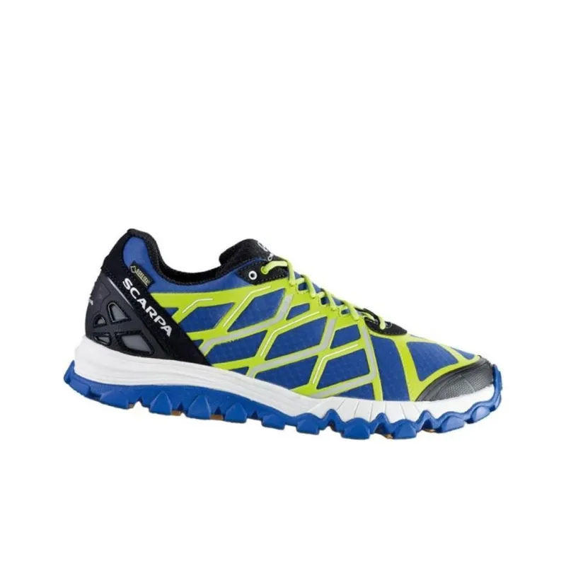 SCARPA Proton GTX Anti-Slip Wear-Resistant Low-Top Running Shoes Men's Purple Yellow-1