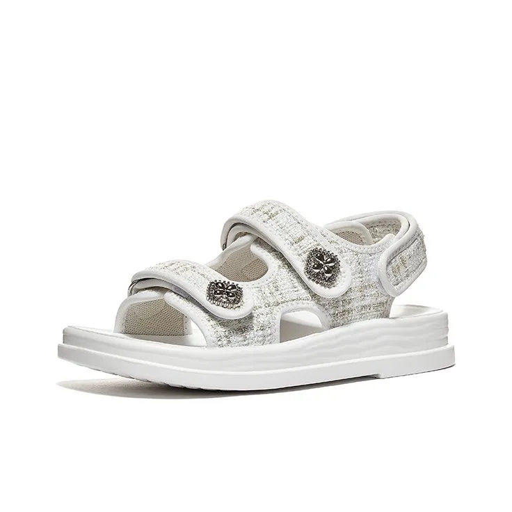 Warrior Beach Sandals Women's White Gold-1