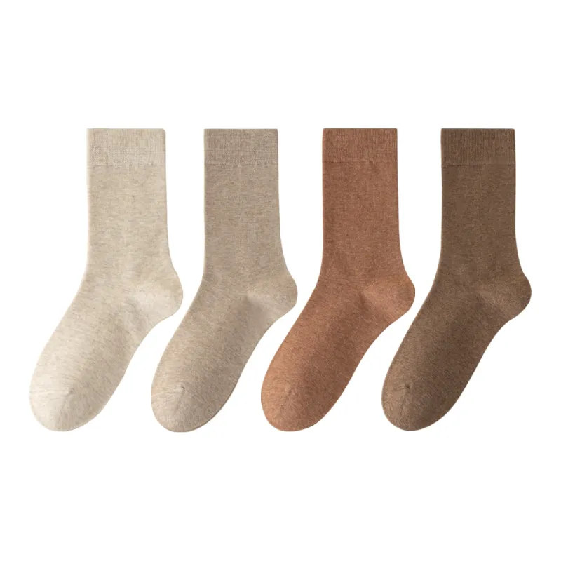 XXLLG Mid Calf Socks Women's 4 Pack-8