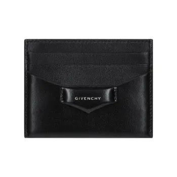 Givenchy Antigona Cow Leather Card Holder Women's Black