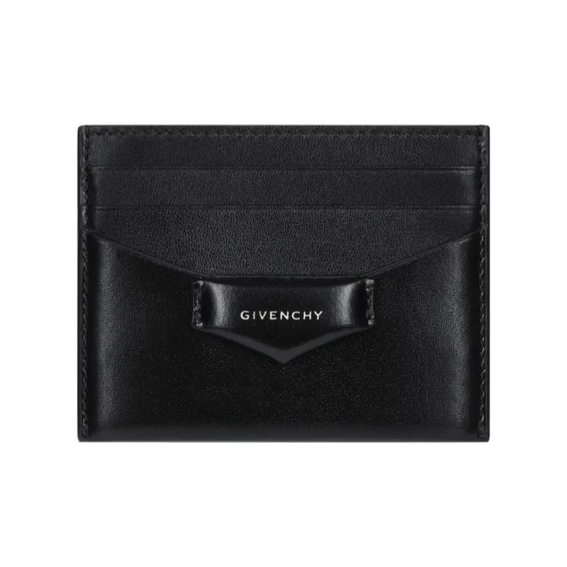 Givenchy Antigona Cow Leather Card Holder Women's Black-0