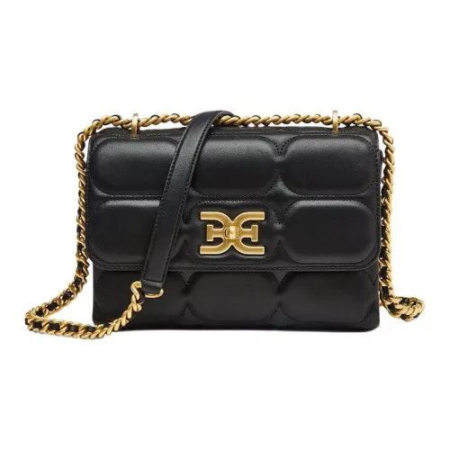 SAM EDELMAN Sheepskin Shoulder Bag Crossbody Bag Small Size Women's Black