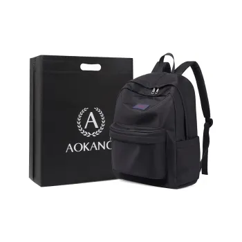 AOKANG Fabric Backpack For Business Travel Regular Unisex Classic Black
