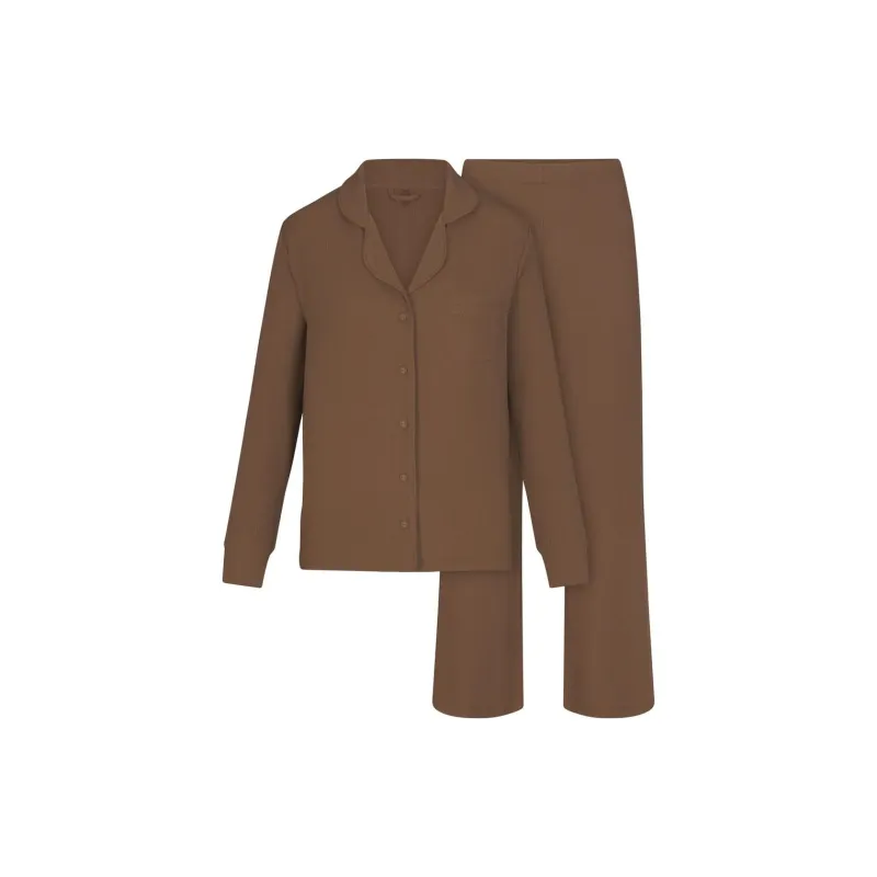 SKIMS SOFT LOUNGE SLEEP SET Pajama Set Men's OXIDE/Oxide-0
