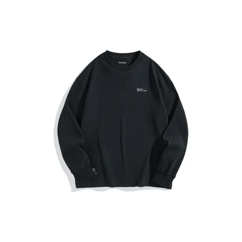 PEACEBIRD MEN Sweatshirts Men Black 1 Loose Fit