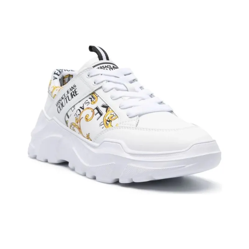 Versace Speedtrack Sneaker 'Baroque Print - White Gold'-2