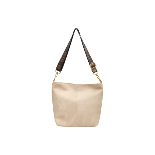 ALOENEY PU Crossbody Shoulder Bag Women's Ecru/Dark Tea/Khaki/Brown
