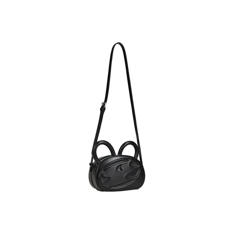 Crying Center PU Handbag, Shoulder Bag, Crossbody Bag Women's Black/Green-0