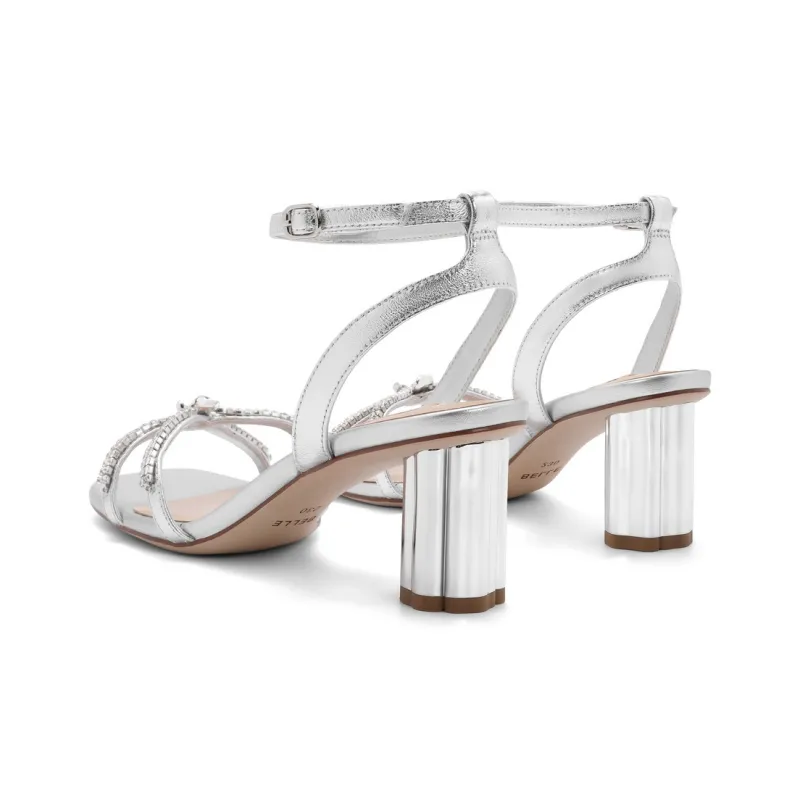 BELLE Strap Sandals 6CM Women's Silver Black-7
