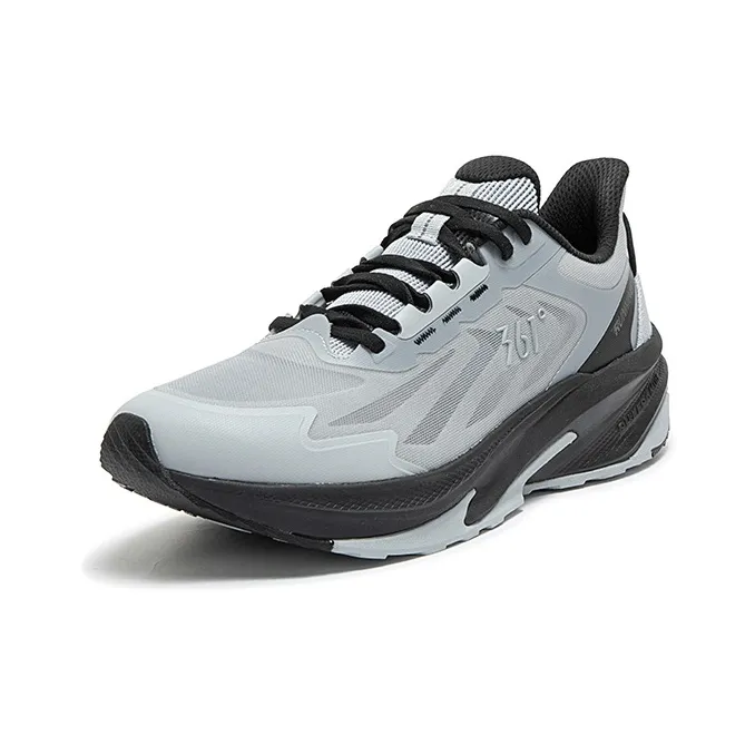 361° Yushan Cushioning Anti-Slip And Wear-Resistant Low-Top Running Shoes Men's Cool Mist Gray-1