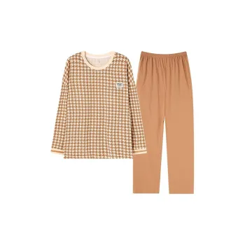 MIIOW Pajama Set Women's Light Brown