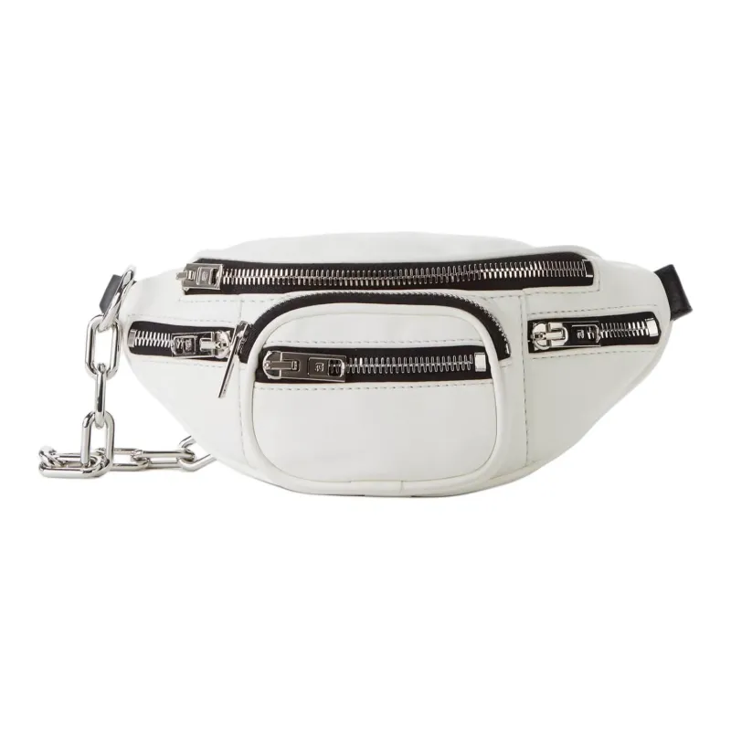 Alexander Wang Attica Sheepskin Shoulder Bag Crossbody Bag Sling Bag Fanny Pack Medium Size Unisex White-1