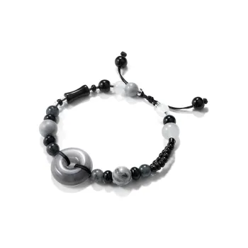 Bermuda Eyes Colored Glaze Jade Bracelets Women's