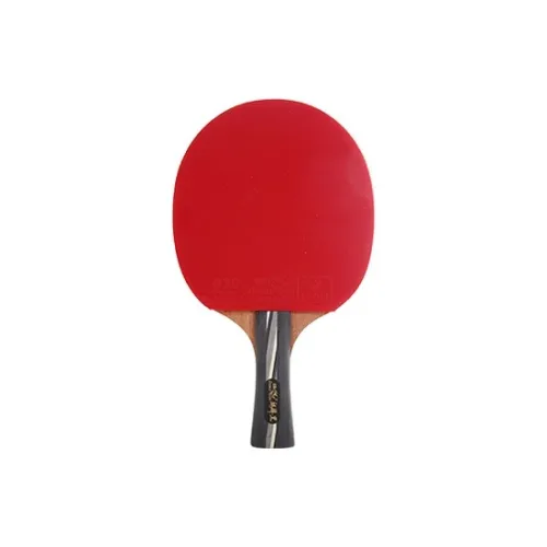 DOUBLEFISH Ping Pong Paddles Unisex All Wood Black Red