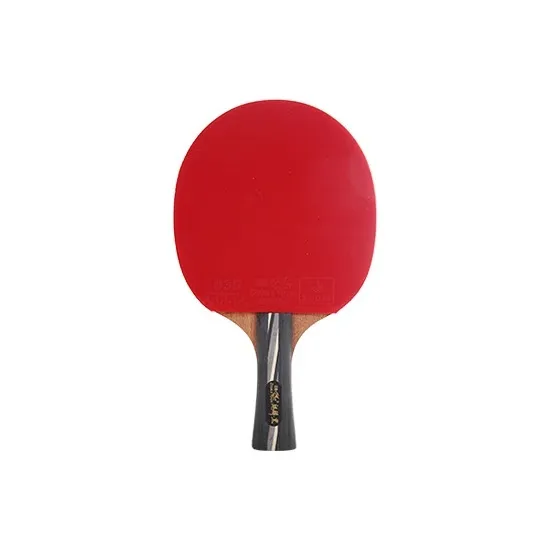 DOUBLEFISH Ping Pong Paddles Unisex All Wood Black Red-0