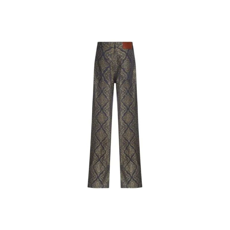 ETRO Paisley Printed Straight Leg Trousers-1